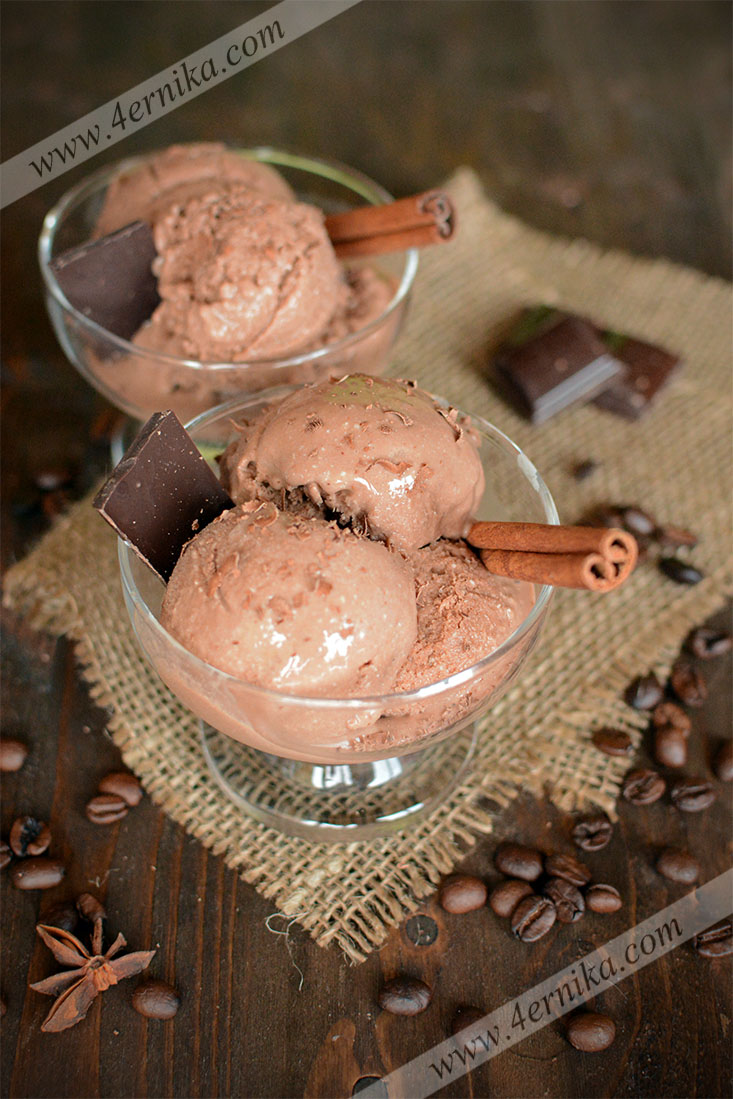 Диетическое шоколадное мороженое